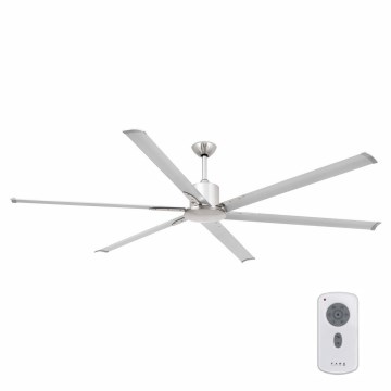 FARO 33465A - Stropný ventilátor ANDROS XL matný chróm pr. 213 cm + diaľkové ovládanie