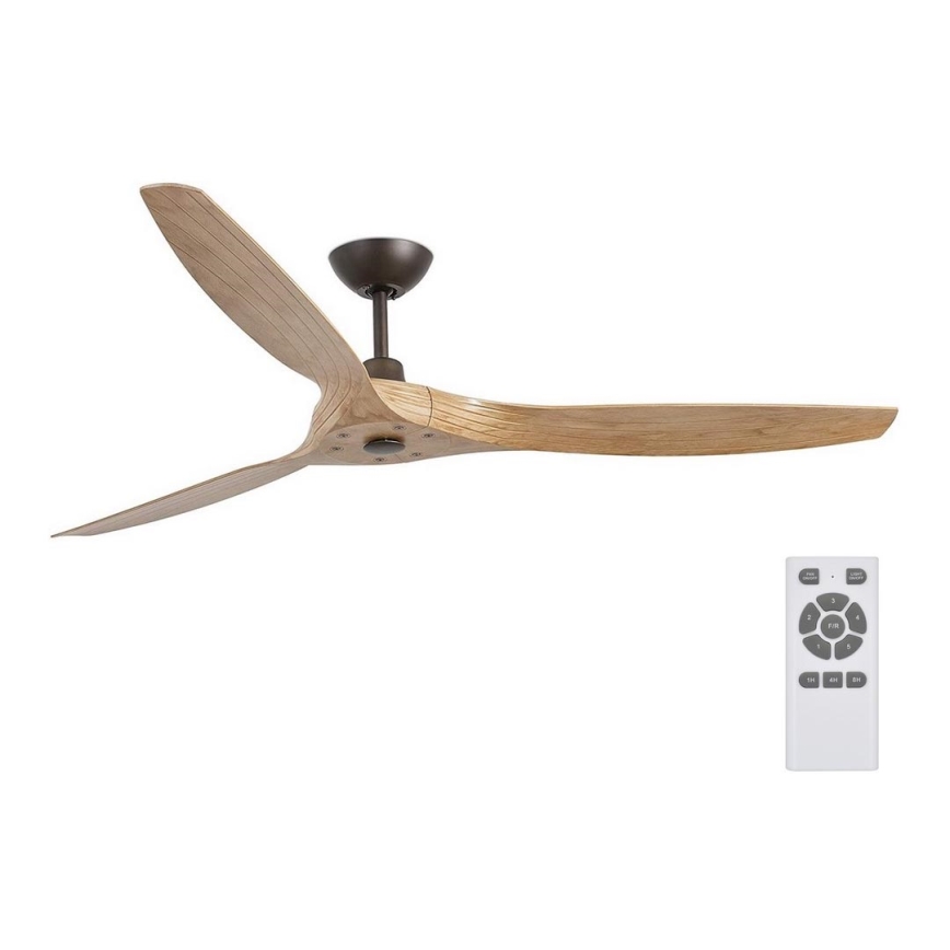 FARO 33519 - Stropný ventilátor MOREA hnedá pr. 152 cm + diaľkové ovládanie