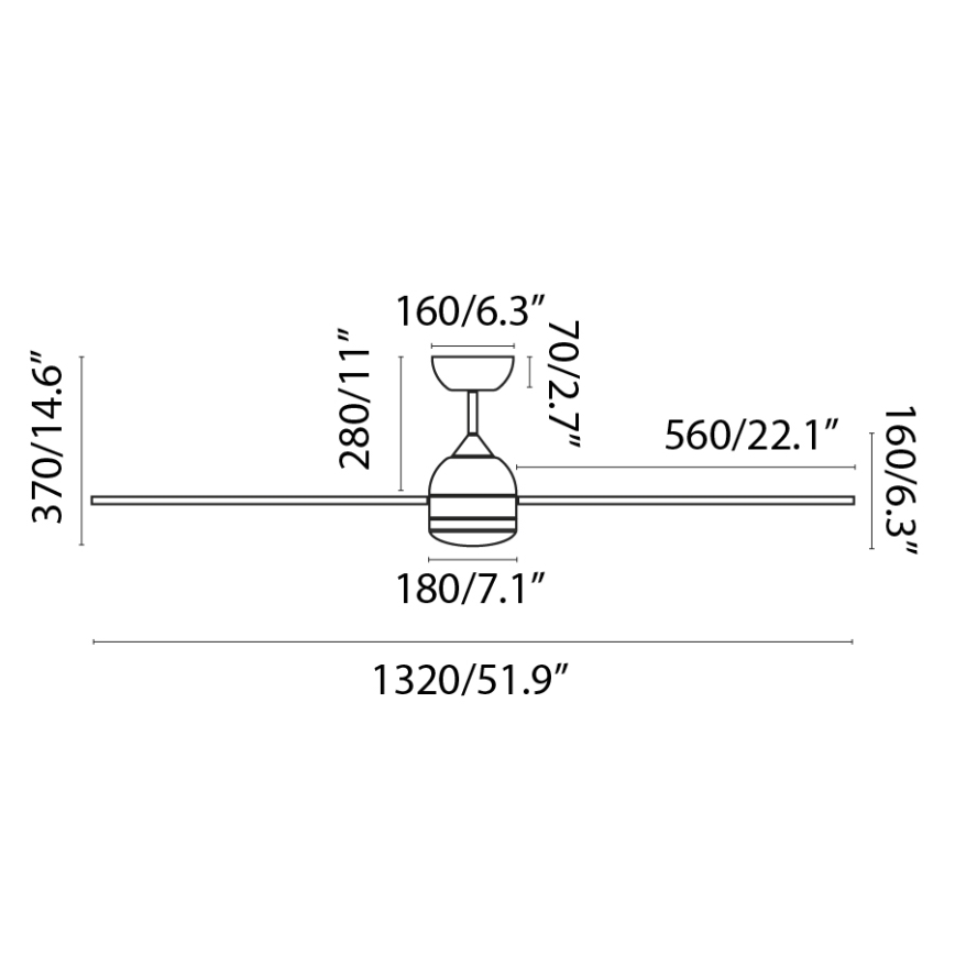 FARO 33524WP - LED Stropný ventilátor POROS LED/19W/230V drevo/biela pr. 132 cm SMART + diaľkové ovládanie