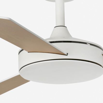 FARO 33603DC - Stropný ventilátor MINI MALLORCA S hnedá/biela pr. 106 cm + diaľkové ovládanie