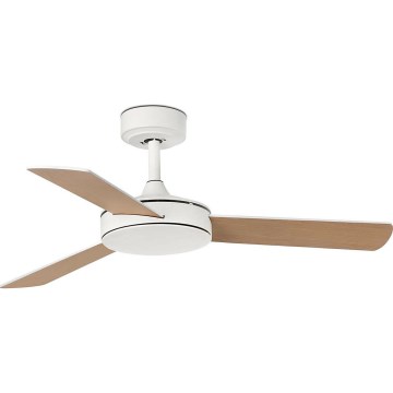 FARO 33603DCWT - Stropný ventilátor MINI MALLORCA S hnedá/biela pr. 106 cm Wi-Fi Tuya + diaľkové ovládanie