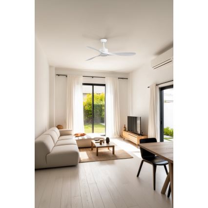 FARO 33750DC - Stropný ventilátor LUZON L biela + diaľkové ovládanie