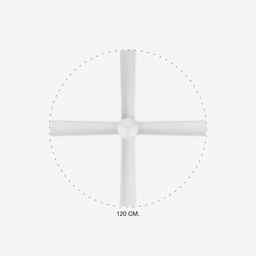 FARO 33756 - LED Stropný ventilátor FRASER LED/16W/230V biela pr. 120 cm + diaľkové ovládanie
