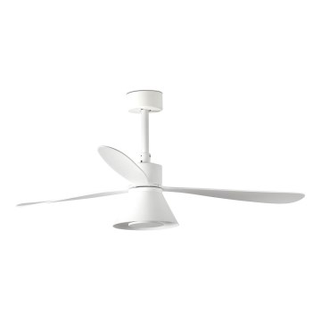 FARO 33760WT-22 - LED Stmievateľný stropný ventilátor AMELIA L CONE LED/20W/230V 2700/3500/5000K biela pr. 132 cm Wi-Fi Tuya + diaľkové ovládanie