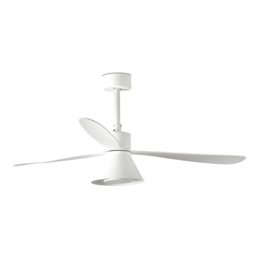 FARO 33760WT-22 - LED Stmievateľný stropný ventilátor AMELIA L CONE LED/20W/230V 2700/3500/5000K biela pr. 132 cm Wi-Fi Tuya + diaľkové ovládanie