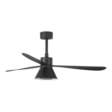FARO 33761WT-23 - LED Stmievateľný stropný ventilátor AMELIA L CONE LED/20W/230V 2700/3500/5000K čierna pr. 132 cm Wi-Fi Tuya + diaľkové ovládanie