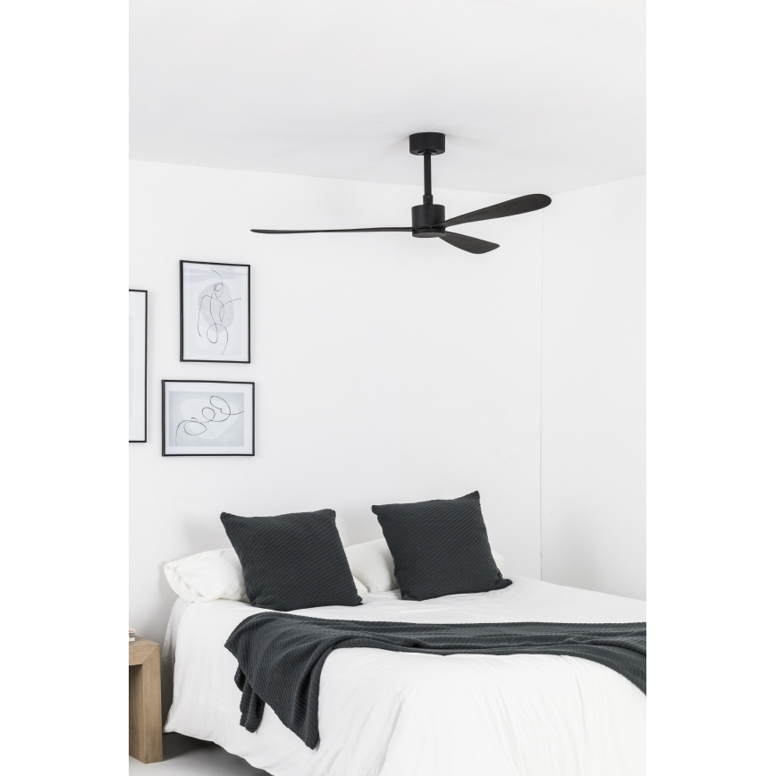 FARO 33761WT - Stropný ventilátor AMELIA L čierna pr. 132 cm Wi-Fi Tuya + diaľkové ovládanie