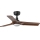 FARO 33806WT1S - LED stmievateľný stropný ventilátor HEYWOOD S LED/10W/230V 2700/3000/4000K pr. 90 cm drevo/čierna Wi-Fi Tuya + diaľkové ovládanie