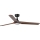 FARO 33809WT1S - LED stmievateľný stropný ventilátor HEYWOOD L LED/10W/230V 2700/3000/4000K pr. 132 cm drevo/čierna Wi-Fi Tuya + diaľkové ovládanie