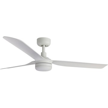 FARO 33814WT-20 - LED stmievateľný stropný ventilátor PUNT M LED/18W/230V 2700/3000/4000K biela priemer 132 cm Wi-Fi Tuya + diaľkové ovládanie