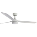 FARO 33814WT-20 - LED Stmievateľný stropný ventilátor PUNT M LED/18W/230V 3000/4200/6500K biela pr. 132 cm Wi-Fi Tuya + diaľkové ovládanie
