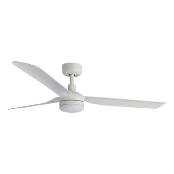 FARO 33814WT1S - LED stmievateľný stropný ventilátor PUNT M LED/18W/230V 2700/3000/4000K pr. 132 cm biela Wi-Fi Tuya + diaľkové ovládanie