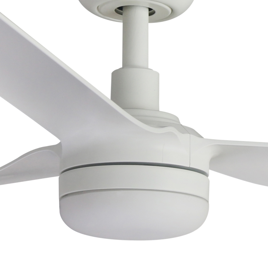 FARO 33814WT1S - LED stmievateľný stropný ventilátor PUNT M LED/18W/230V 2700/3000/4000K pr. 132 cm biela Wi-Fi Tuya + diaľkové ovládanie