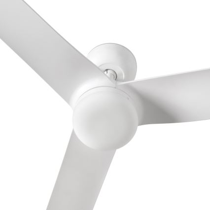 FARO 33814WT1S - LED stmievateľný stropný ventilátor PUNT M LED/18W/230V 2700/3000/4000K pr. 132 cm biela Wi-Fi Tuya + diaľkové ovládanie