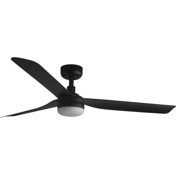 FARO 33815WT-21 - LED Stmievateľný stropný ventilátor PUNT M LED/18W/230V 3000/4200/6500K čierna pr. 132 cm Wi-Fi Tuya + diaľkové ovládanie