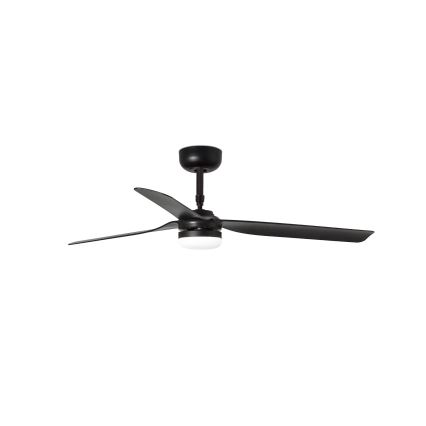 FARO 33815WT-21 - stmievateľný LED stropný ventilátor PUNT M LED/18W/230V 2700/3000/4000K čierny priemer 132 cm Wi-Fi Tuya + diaľkové ovládanie