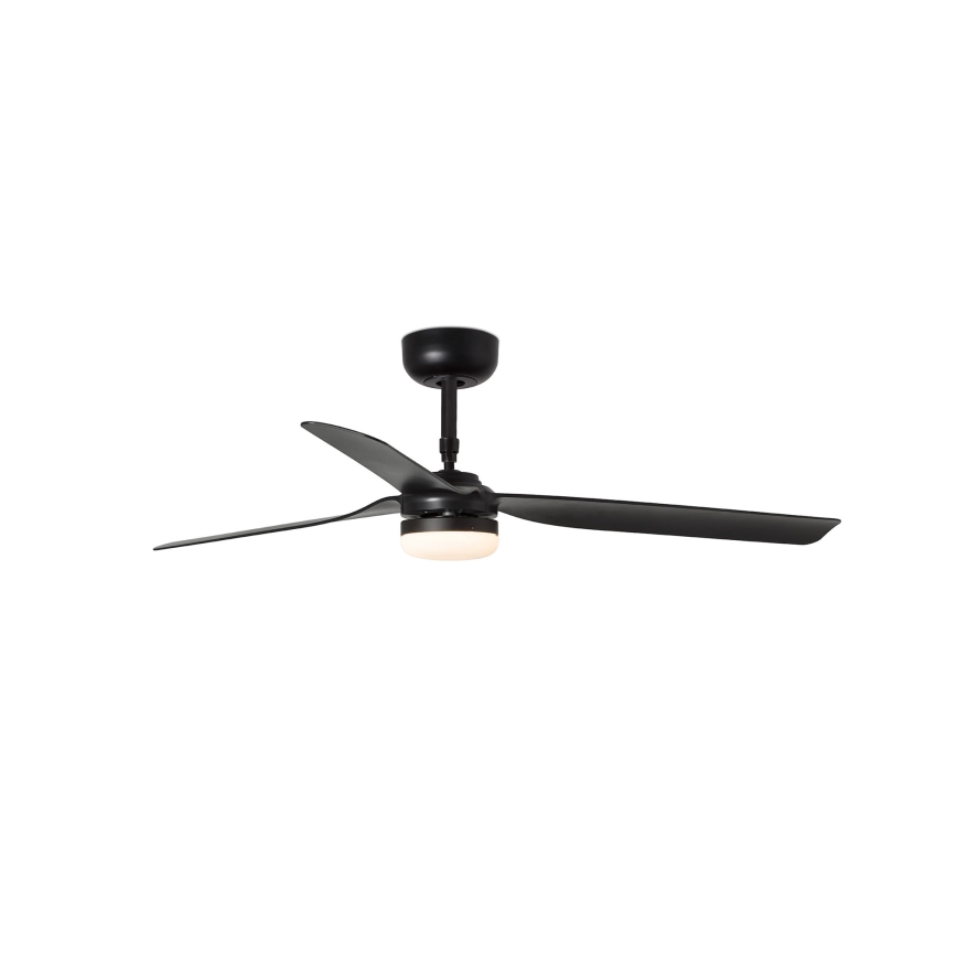 FARO 33815WT-21 - stmievateľný LED stropný ventilátor PUNT M LED/18W/230V 2700/3000/4000K čierny priemer 132 cm Wi-Fi Tuya + diaľkové ovládanie