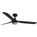 FARO 33815WT1S - LED stmievateľný stropný ventilátor PUNT M LED/18W/230V 2700/3000/4000K pr. 132 cm čierna Wi-Fi Tuya + diaľkové ovládanie