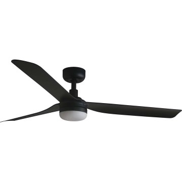 FARO 33815WT1S - LED stmievateľný stropný ventilátor PUNT M LED/18W/230V 2700/3000/4000K pr. 132 cm čierna Wi-Fi Tuya + diaľkové ovládanie