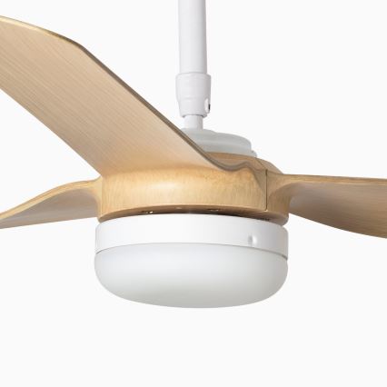 FARO 33816-20 - LED Stropný ventilátor PUNT LED/18W/230V Wi-Fi hnedá/čierna + diaľkové ovládanie
