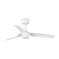 FARO 33820-1TW - LED stmievateľný stropný ventilátor MINI PUNT s LED/10W 2700/3000/4000K biely, priemer 90 cm + diaľkové ovládanie