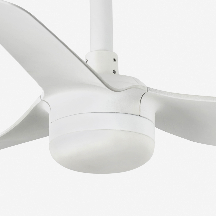 FARO 33820WT-1TW - LED stlmiteľný stropný ventilátor MINI PUNT s LED/10W/230V 2700/3000/4000K biela priemer 90 cm Wi-Fi Tuya + diaľkové ovládanie