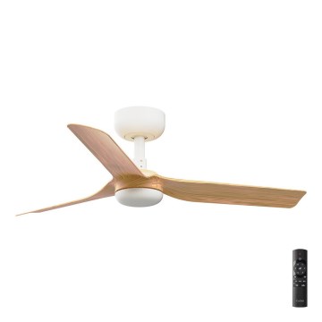 FARO 33821 - Stropný ventilátor MINI PUNT S hnedá/biela pr. 90 cm + diaľkové ovládanie