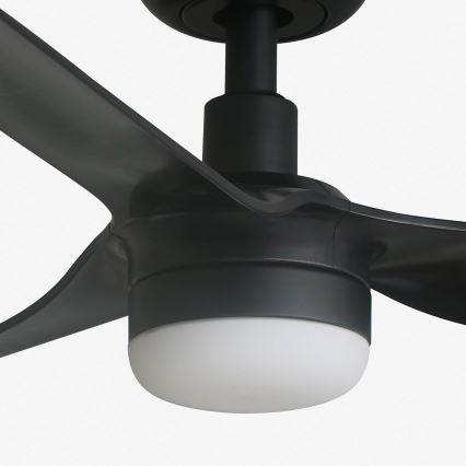 FARO 33822WT-1TW - LED Stmievateľný stropný ventilátor MINI PUNT S LED/10W/230V 2700/4000/6000K čierna pr. 90 cm Wi-Fi Tuya + diaľkové ovládanie