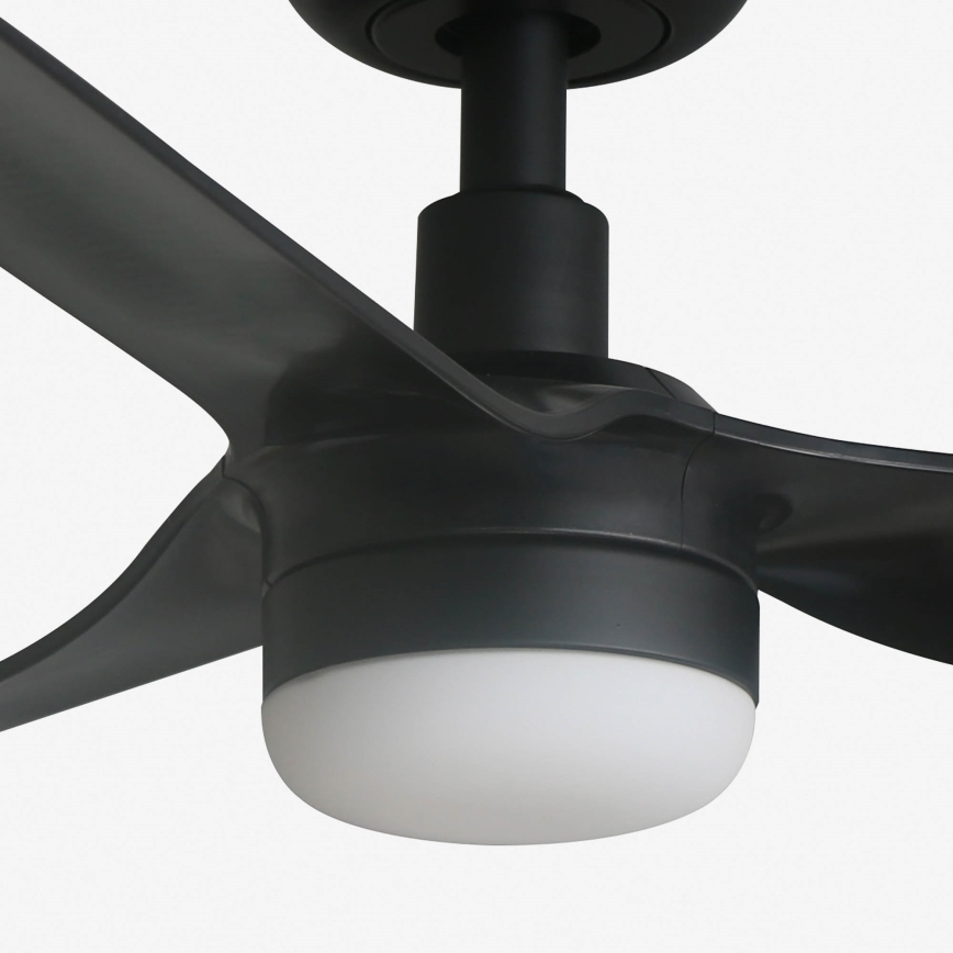 FARO 33822WT-1TW - LED Stmievateľný stropný ventilátor MINI PUNT S LED/10W/230V 2700/4000/6000K čierna pr. 90 cm Wi-Fi Tuya + diaľkové ovládanie