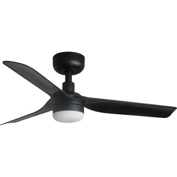 FARO 33822WT-1TW - LED Stmievateľný stropný ventilátor MINI PUNT S LED/10W/230V 2700/4000/6000K čierna pr. 90 cm Wi-Fi Tuya + diaľkové ovládanie