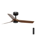 FARO 33823 - Stropný ventilátor MINI PUNT S hnedá/čierna pr. 90 cm + diaľkové ovládanie