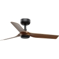 FARO 33823WT - Stropný ventilátor MINI PUNT S hnedá/čierna pr. 90 cm Wi-Fi Tuya + diaľkové ovládanie
