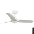 FARO 33824-1TW - LED stmievateľný stropný ventilátor HEY S LED/10W/230V 2700/3000/4000K biela pr. 90 cm + diaľkové ovládanie
