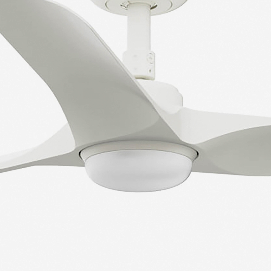 FARO 33824WT-1TW - LED Stmievateľný stropný ventilátor HEY S LED/10W/230V 2700/4000/6000K biela pr. 90 cm Wi-Fi Tuya + diaľkové ovládanie