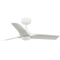 FARO 33824WT1S - LED stmievaný stropný ventilátor HEY S LED/10W/230V 2700/3000/4000K pr. 90 cm biela Wi-Fi Tuya + diaľkové ovládanie