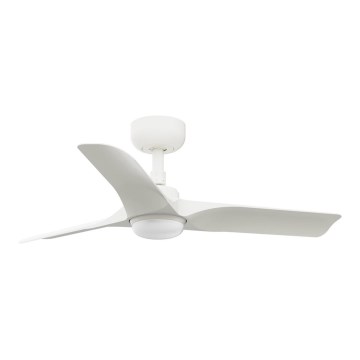 FARO 33824WT1S - LED stmievaný stropný ventilátor HEY S LED/10W/230V 2700/3000/4000K pr. 90 cm biela Wi-Fi Tuya + diaľkové ovládanie