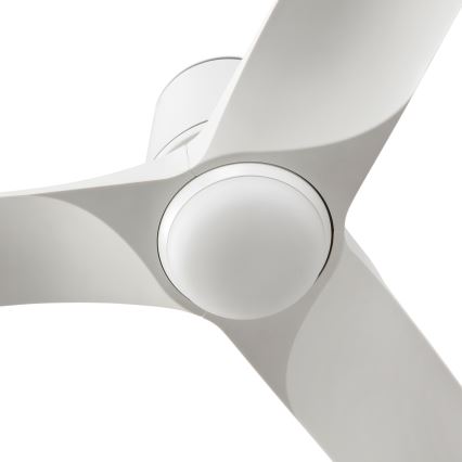 FARO 33826WT-1TW - LED stmievateľný stropný ventilátor HEY TUB s LED/10 W/230 V 2700/3000/4000 K biela priemer 90 cm Wi‑Fi Tuya + diaľkové ovládanie