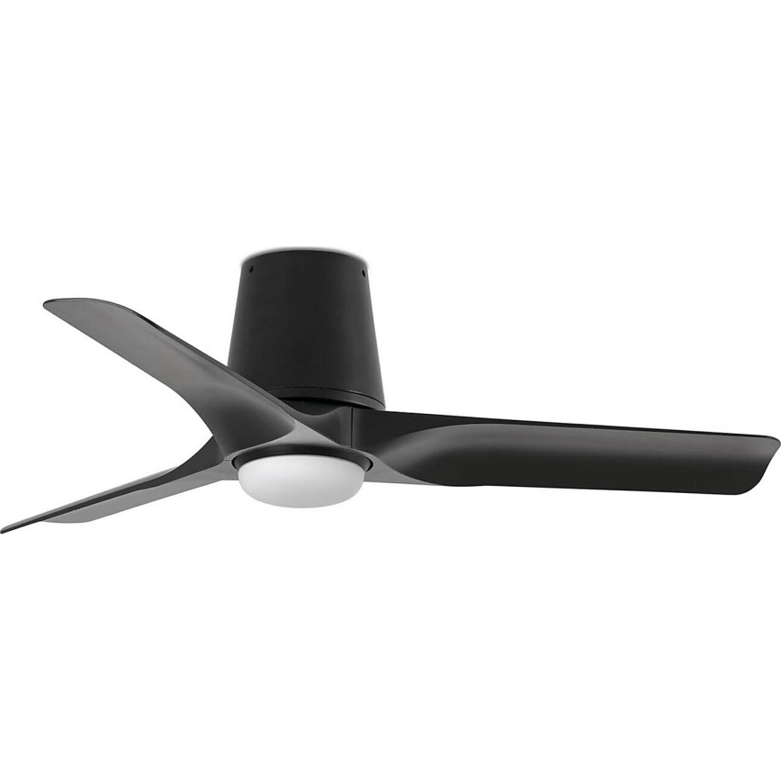 FARO 33827-1TW - LED Stmievateľný stropný ventilátor HEY TUB S LED/10W/230V 2700/4000/6000K čierna pr. 90 cm + diaľkové ovládanie