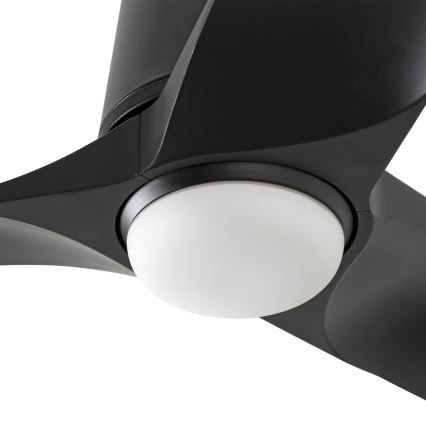 FARO 33827-1TW - LED stmievateľný stropný ventilátor HEY TUB s LED/10W/230V 2700/3000/4000K čierna priemer 90 cm + diaľkové ovládanie