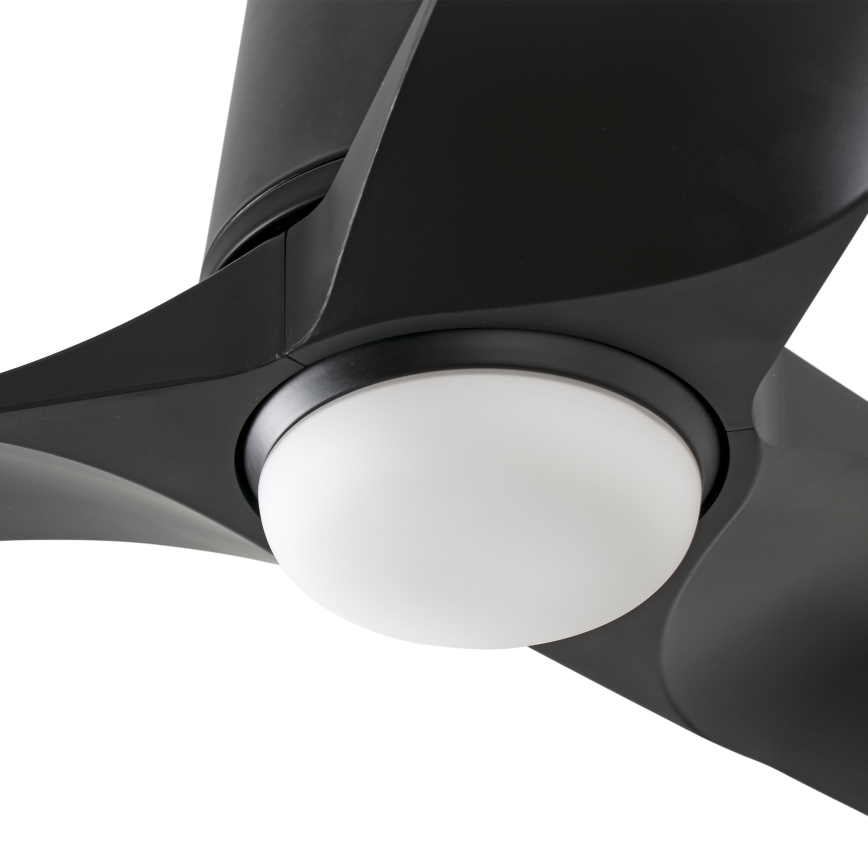 FARO 33827-1TW - LED stmievateľný stropný ventilátor HEY TUB s LED/10W/230V 2700/3000/4000K čierna priemer 90 cm + diaľkové ovládanie