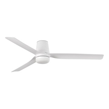 FARO 33828-1TW - LED Stmievateľný stropný ventilátor PUNT TUB M LED/18W/230V 3000/4200/6500K pr. 130 cm biela + diaľkové ovládanie
