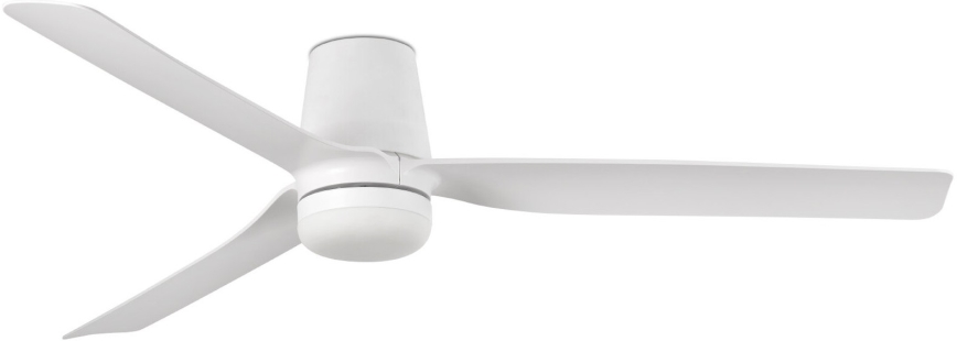 FARO 33828WT-1TW - LED Stmievateľný stropný ventilátor PUNT TUB M LED/18W/230V 3000/4200/6500K biela pr. 132 cm Wi-Fi Tuya + diaľkové ovládanie