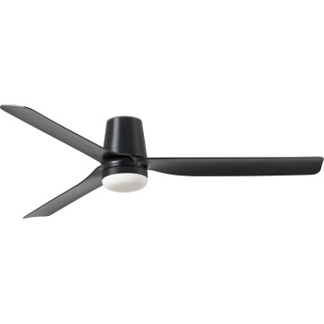 FARO 33830WT-1TW - LED Stmievateľný stropný ventilátor PUNT TUB M LED/18W/230V 3000/4200/6500K čierna pr. 132 cm Wi-Fi Tuya + diaľkové ovládanie