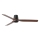 FARO 33831 - Stropný ventilátor PUNT TUB M hnedá/čierna pr. 130 cm + diaľkové ovládanie