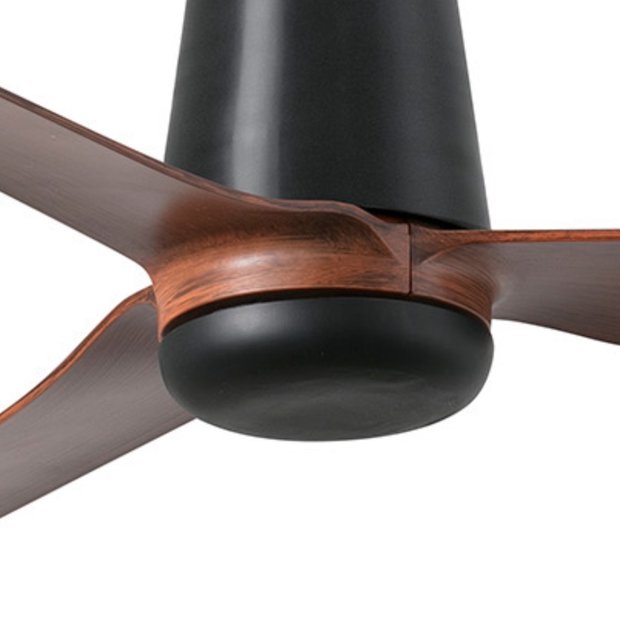 FARO 33831 - Stropný ventilátor PUNT TUB M hnedá/čierna pr. 130 cm + diaľkové ovládanie