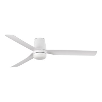 FARO 33832-1TW - LED Stmievateľný stropný ventilátor MINI PUNT TUB S LED/10W/230V 2700/4000/6000K pr. 90 cm biela + diaľkové ovládanie