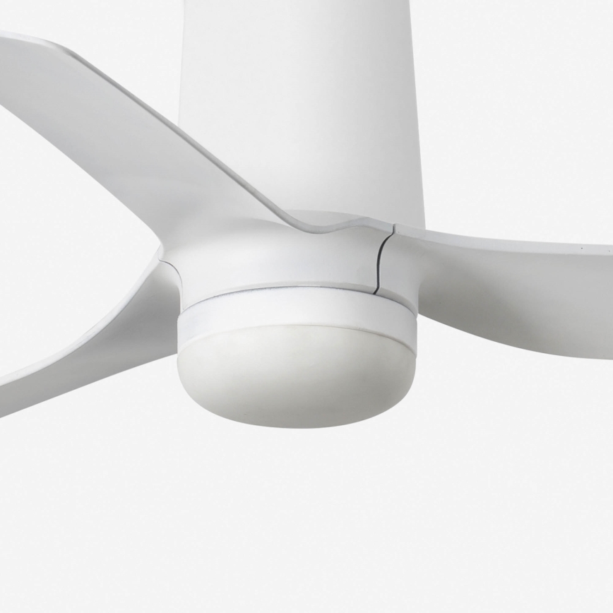 FARO 33832-1TW - LED stmievateľný stropný ventilátor MINI PUNT TUB s LED/10W/230V 2700/3000/4000K priemer 90 cm biela + diaľkové ovládanie