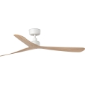 FARO 34195WT - Stropný ventilátor ROCKER M priemer 132 cm béžovo-biely Wi-Fi Tuya + diaľkové ovládanie