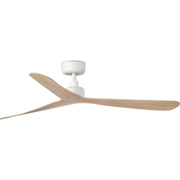 FARO 34195WT - Stropný ventilátor ROCKER M priemer 132 cm béžovo-biely Wi-Fi Tuya + diaľkové ovládanie