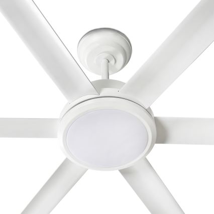 FARO 34202-130 - LED Stropný ventilátor ROTTERDAM XL LED/32W/230V biela pr. 200 cm + diaľkové ovládanie
